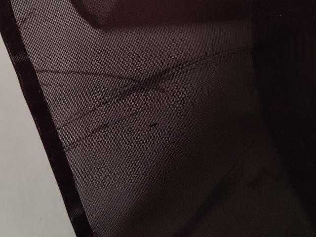 平和屋着物＊夏物　色無地　紗　葡萄色　正絹　逸品　AABJ0888cs