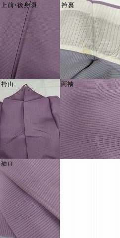 平和屋着物＊夏物　色無地　絽　二藍色　正絹　逸品　AABJ0889cs