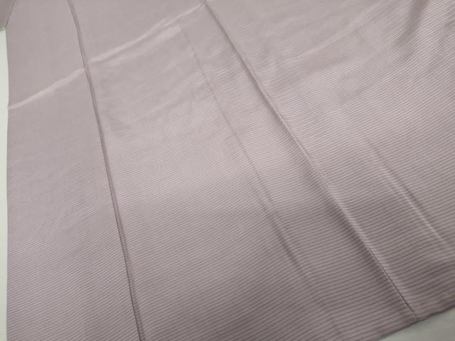 平和屋着物＊夏物　色無地　絽　浅紫色　反端付き　正絹　逸品　AABJ0891cs
