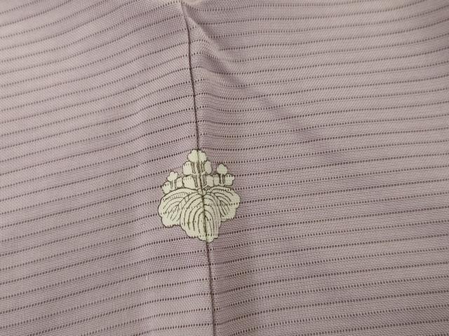 平和屋着物＊夏物　色無地　絽　浅紫色　反端付き　正絹　逸品　AABJ0891cs