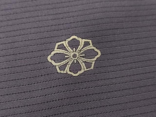 平和屋着物＊夏物　色無地　絽　竜胆色　正絹　逸品　AABJ0894cs