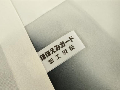 平和屋着物●江戸小紋　吉祥柄　黒地　正絹　逸品　AABJ0920cs