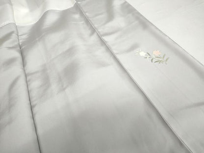 平和屋着物●訪問着　友禅　作家物　峰　枝花文　暈し染め　正絹　逸品　AABJ0927cs