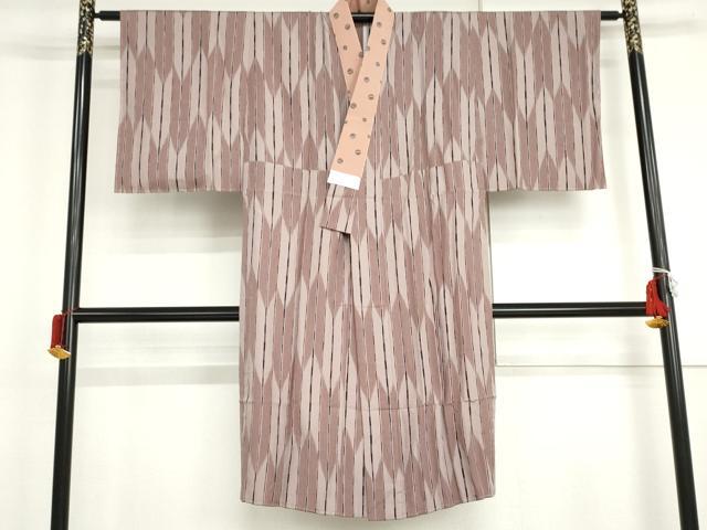 平和屋着物●長襦袢　無双仕立て　矢羽根　鈴乃屋扱い　正絹　逸品　未使用　AABJ0928cs