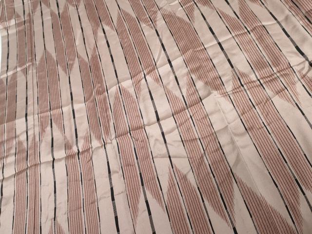 平和屋着物●長襦袢　無双仕立て　矢羽根　鈴乃屋扱い　正絹　逸品　未使用　AABJ0928cs