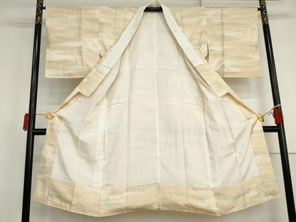 平和屋着物●長襦袢　袷　作家物　京かすみ　暈し染め　半衿刺繍　正絹　逸品　未使用　AABJ0930cs