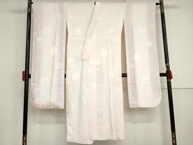平和屋着物●長襦袢　袷　桜雪兎地紋　暈し染め　正絹　逸品　AABJ0941cs