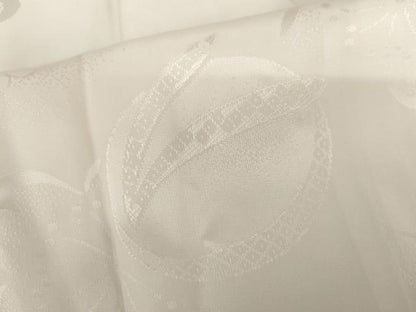 平和屋着物●長襦袢　袷　桜雪兎地紋　暈し染め　正絹　逸品　AABJ0941cs