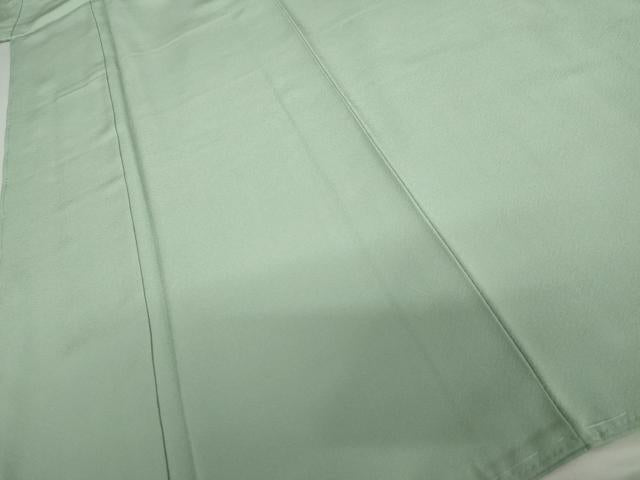 平和屋着物●上質な色無地　浅青色　正絹　逸品　未使用　AABJ0944cs