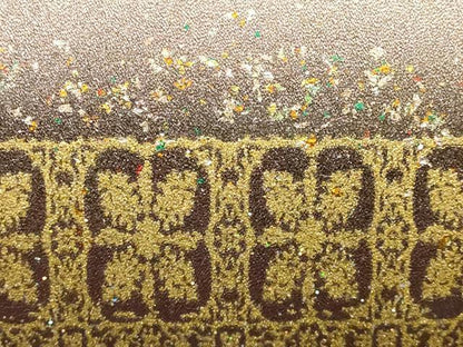 平和屋着物▼和装小物　和装バッグ　ハンドバッグ　花格子　金彩　逸品　AABJ0961ay