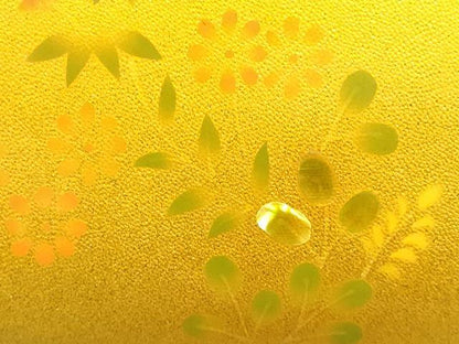 平和屋着物▼和装小物　和装バッグ　ハンドバッグ　草花文　螺鈿　逸品　AABJ0967ay