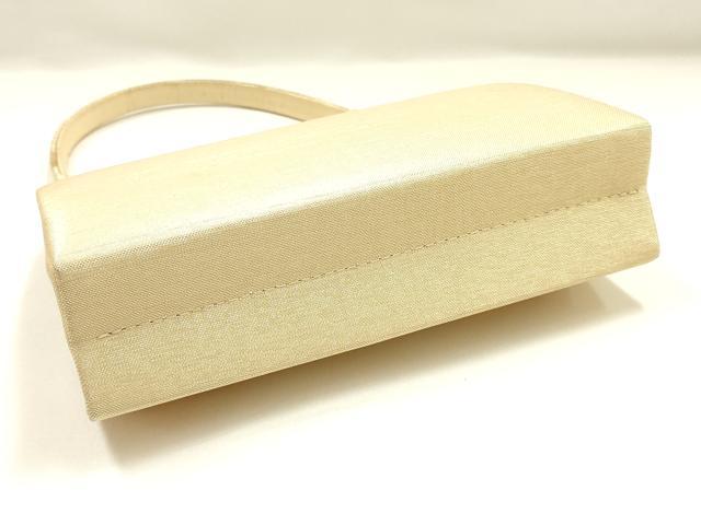 平和屋着物▼和装小物　和装バッグ　ハンドバッグ　花丸文　金糸　逸品　AABJ0968ay
