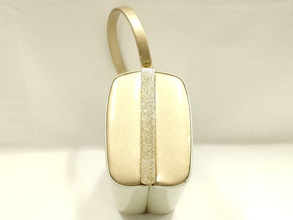 平和屋着物▼和装小物　和装バッグ　ハンドバッグ　蔓帯花文　亀甲　金彩　逸品　AABJ0973ay