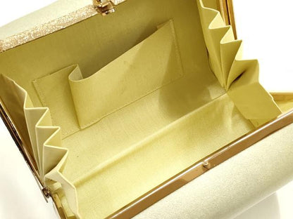 平和屋着物▼和装小物　和装バッグ　ハンドバッグ　蔓帯花文　亀甲　金彩　逸品　AABJ0973ay