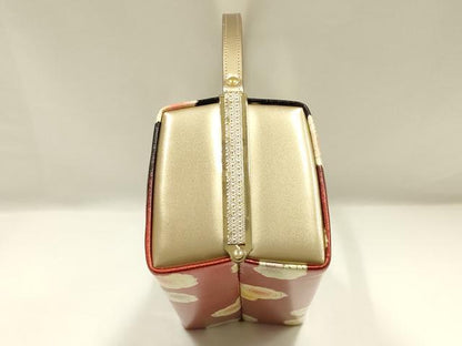 平和屋着物▼和装小物　和装バッグ　ハンドバッグ　振袖　花柄　金彩　暈し　逸品　AABJ0980ay