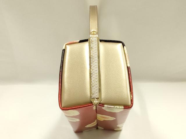 平和屋着物▼和装小物　和装バッグ　ハンドバッグ　振袖　花柄　金彩　暈し　逸品　AABJ0980ay