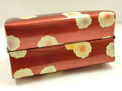 平和屋着物▼和装小物　和装バッグ　ハンドバッグ　振袖　花柄　金彩　暈し　逸品　AABJ0980ay