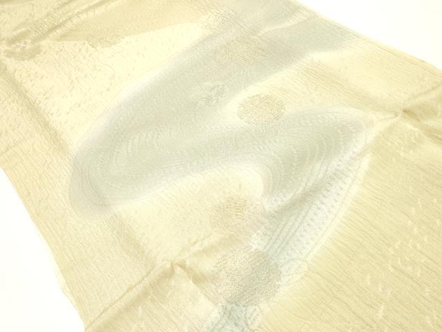 平和屋着物●和装小物　帯締め・帯揚げセット　高麗組　流水文　雪輪　地紋起こし　金糸　逸品　未使用　AABJ0998ay