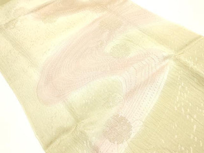 平和屋着物●和装小物　帯締め・帯揚げセット　高麗組　流水文　雪輪　地紋起こし　金糸　逸品　未使用　AABJ0998ay