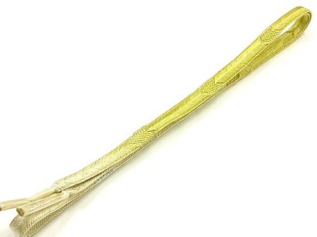 平和屋着物●和装小物　帯締め・帯揚げセット　笹浪組　柄絞り　菊　金糸　暈し　逸品　未使用品あり　AABJ0999ay