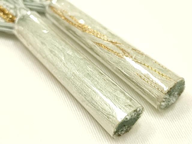 平和屋着物＊夏物　和装小物　帯締め・帯揚げセット　平組　レース組　柄絞り　青海波　金糸　逸品　未使用品あり　AABJ1013ay