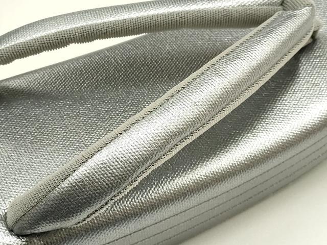 平和屋着物●和装小物　和装草履　礼装用　シルバー　日本製　逸品　未使用　AABJ1023ay