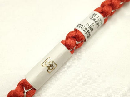 平和屋着物●和装小物　振袖用帯締め　装飾　パール　ラインストーン　銀糸　逸品　未使用　AABJ1040ay