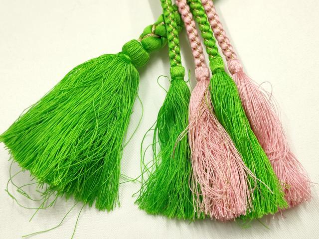 平和屋着物●和装小物　振袖用帯締め　装飾　パール　ビーズ　金糸　逸品　AABJ1065ay