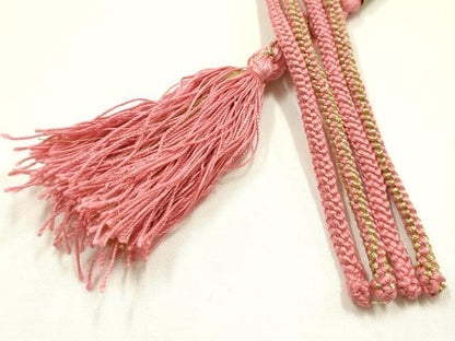 平和屋着物●和装小物　振袖用帯締め　装飾　パール　ビーズ　金糸　逸品　AABJ1080ay
