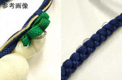 平和屋着物●和装小物　振袖用帯締め　装飾　ちりめん細工　金銀糸　撚り房　逸品　AABJ1086ay
