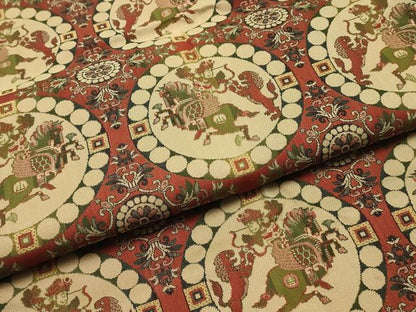 平和屋着物●極上  龍村美術織物　和装小物　テーブルセンター　獅子狩文錦　逸品　AABJ1105ay