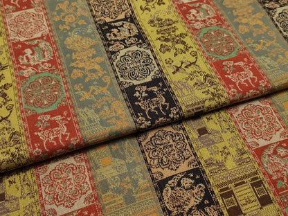 平和屋着物●極上  龍村美術織物　和装小物　テーブルセンター　紅牙瑞錦　逸品　AABJ1106ay