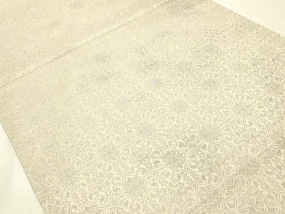 平和屋着物●極上  龍村美術織物　和装小物　テーブルセンター　葡萄唐草文錦　銀糸　逸品　AABJ1109ay