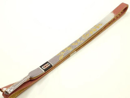 平和屋本店●和装小物　帯締め・帯揚げセット　高麗組　金銀糸　暈し染め　逸品　未使用　AABJ1132ay