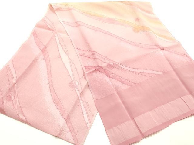 平和屋本店●和装小物　帯締め・帯揚げセット　四代 藤三郎紐　暈し染め　逸品　未使用　AABJ1135ay