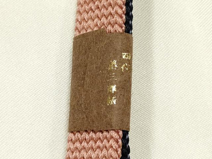 平和屋本店●和装小物　帯締め・帯揚げセット　四代 藤三郎紐　暈し染め　逸品　未使用　AABJ1135ay