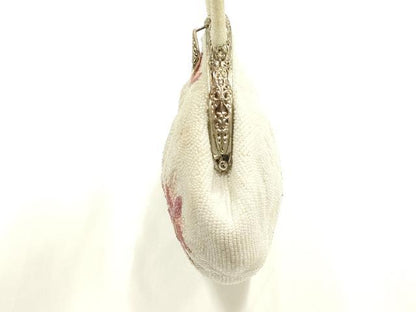 平和屋着物▼和装小物　和装バッグ　ハンドバッグ　ビーズバッグ　花柄　逸品　AABJ1148ay