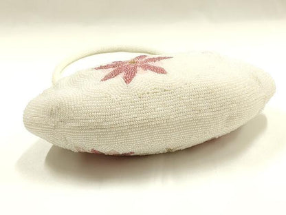 平和屋着物▼和装小物　和装バッグ　ハンドバッグ　ビーズバッグ　花柄　逸品　AABJ1148ay