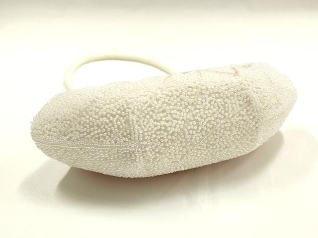 平和屋着物▼和装小物　和装バッグ　ハンドバッグ　ビーズバッグ　花柄　逸品　AABJ1149ay