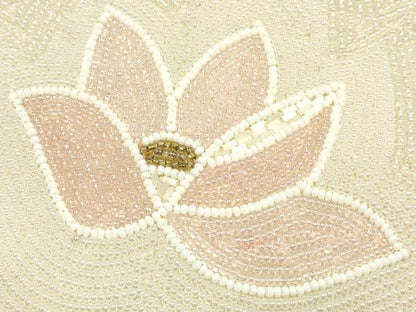 平和屋着物▼和装小物　和装バッグ　ハンドバッグ　ビーズバッグ　花柄　逸品　AABJ1150ay