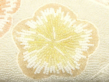 平和屋着物▼和装小物　和装バッグ　ハンドバッグ　ビーズバッグ　花柄　逸品　AABJ1152ay