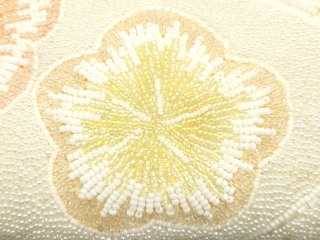 平和屋着物▼和装小物　和装バッグ　ハンドバッグ　ビーズバッグ　花柄　逸品　AABJ1152ay