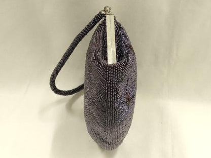 平和屋着物▼和装小物　和装バッグ　ハンドバッグ　花柄　がま口　逸品　AABJ1160ay