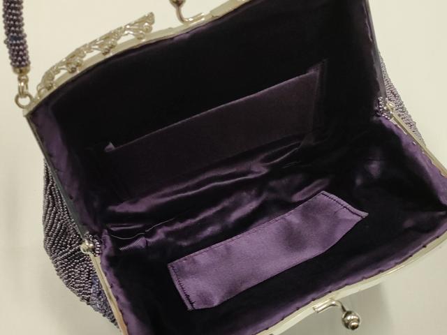 平和屋着物▼和装小物　和装バッグ　ハンドバッグ　花柄　がま口　逸品　AABJ1160ay