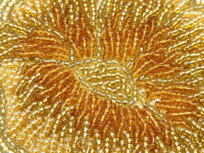 平和屋着物▼和装小物　和装バッグ　ハンドバッグ　ビーズバッグ　花柄　逸品　AABJ1165ay