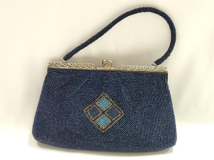 平和屋着物▼和装小物　和装バッグ　ハンドバッグ　ビーズバッグ　がま口　逸品　AABJ1173ay
