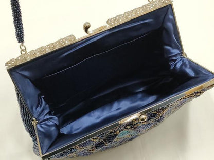平和屋着物▼和装小物　和装バッグ　ハンドバッグ　ビーズバッグ　がま口　逸品　AABJ1173ay