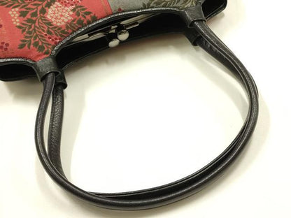 平和屋着物▼和装小物　和装バッグ　ハンドバッグ　花間道　皮革製品　逸品　AABJ1181ay
