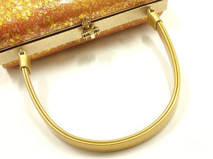 平和屋着物▼和装小物　和装バッグ　ハンドバッグ　螺鈿　箔散らし　金彩　逸品　AABJ1183ay