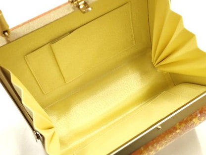 平和屋着物▼和装小物　和装バッグ　ハンドバッグ　螺鈿　箔散らし　金彩　逸品　AABJ1183ay